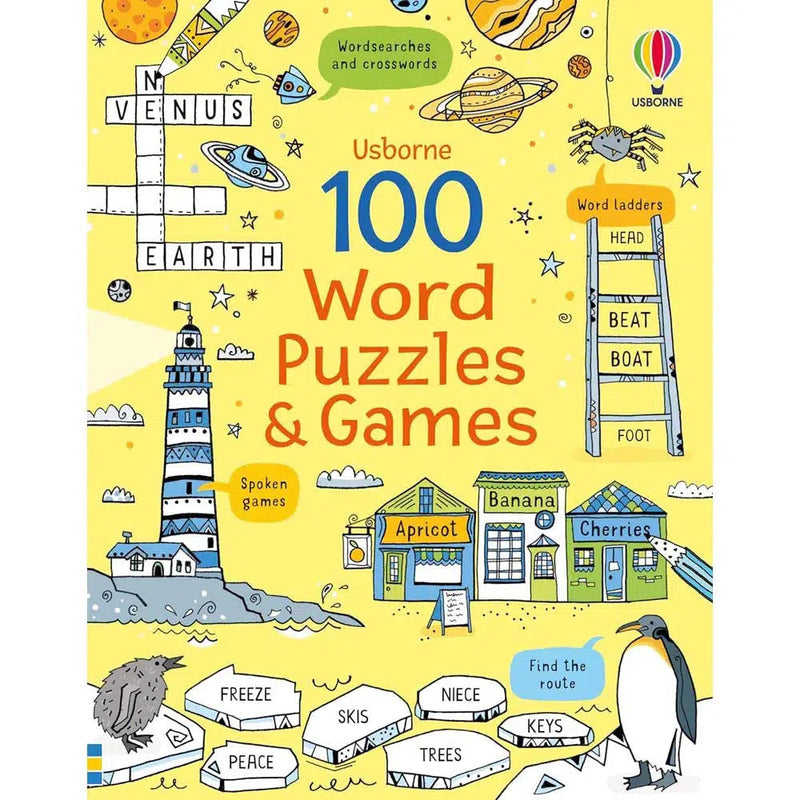 100 Word Puzzles and Games (Puzzles, Crosswords & Wordsearches) (Phillip Clarke)-Activity: 益智解謎 Puzzle & Quiz-買書書 BuyBookBook