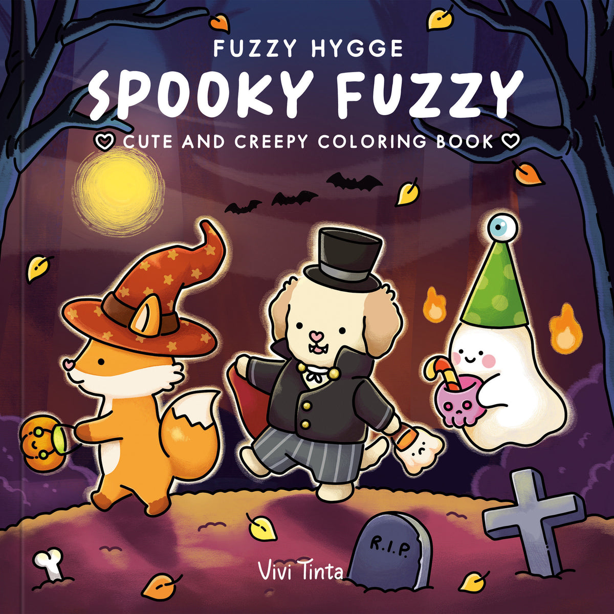 Fuzzy Hygge: Spooky Fuzzy Coloring Book cover (ISBN 9798217037605) [onix:73817bdff070e5ab73ffe8cdb7183fab]