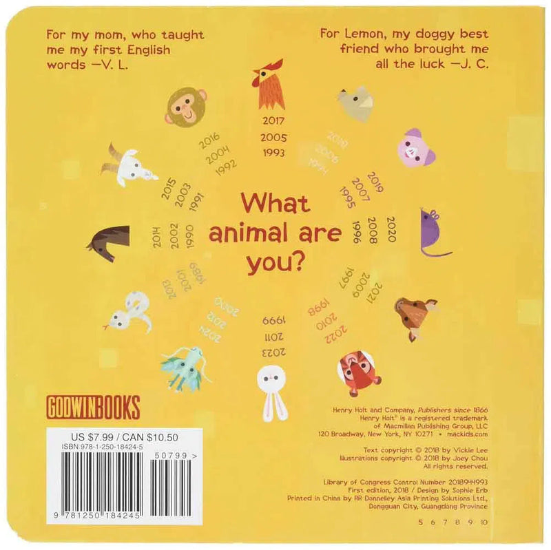 12 Lucky Animals - A Bilingual Baby Book - 買書書 BuyBookBook