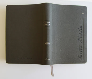 Biblia RVR 1960 Letra gigante, símil piel, gris (Edición cantos pintados) / Spanish Bible RVR 1960 Giant Print Handy Size Leathersoft Gray with cross interior 5 (ISBN 9798890982216) [onix:63294c78184caa4322bfb5c760c62dbb]