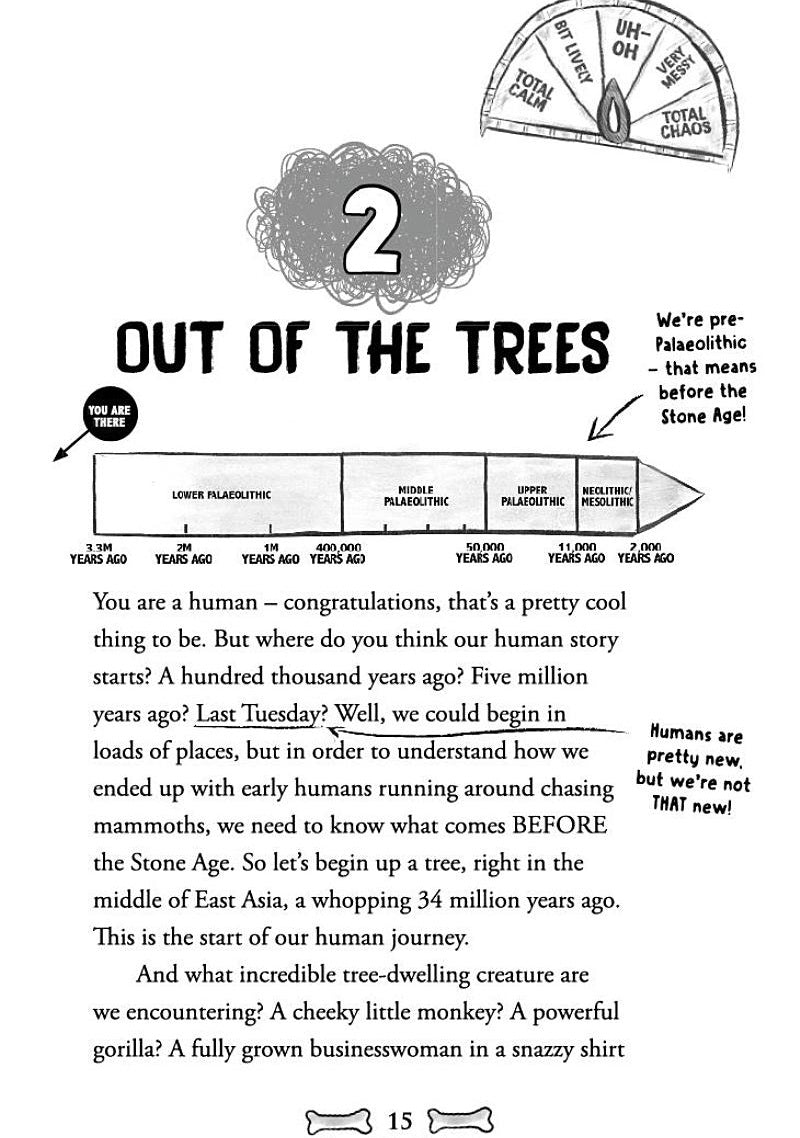 Totally Chaotic History: The Stone Age Runs Wild! (Greg Jenner)-Children’s / Teenage general interest: History and Warfare-買書書 BuyBookBook