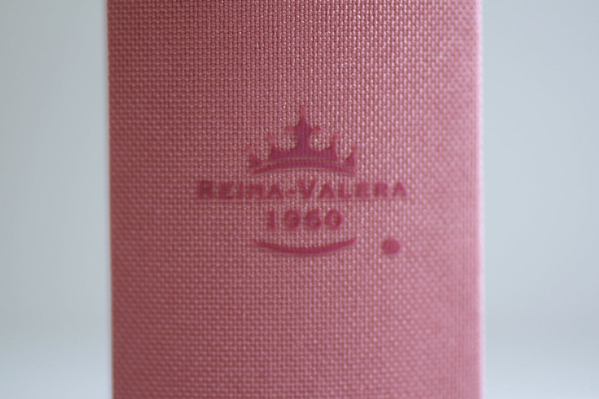 Biblia de Apuntes RVR 1960. Tapa dura, rosada con flores / Spanish Journalling Bible RVR 1960 Hardcover Pink with Flowers interior 5 (ISBN 9798890985118) [onix:279a9a01fec7db1567b2d425f9f6027f]