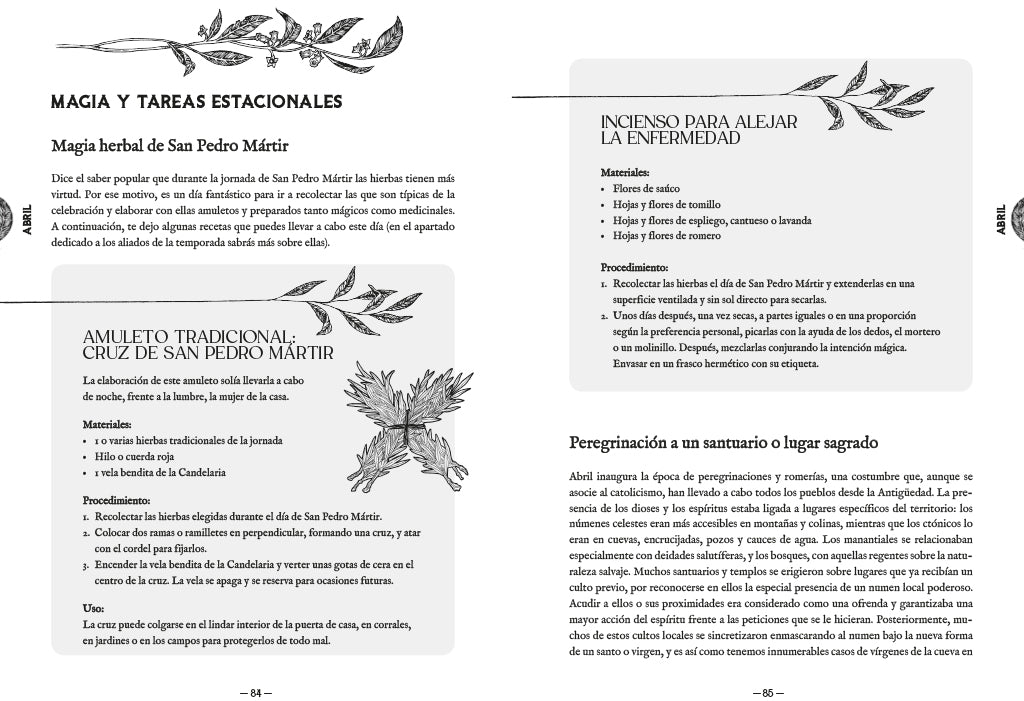 Almanaque de la bruja tradicional: Rituales, magia y folklore a lo largo del año / Traditional Witch's Almanac: Rituals, magic and folklore throughout the yea interior 2 (ISBN 9788402428394) [onix:943e63da7a3770602b9ac050ae435329]