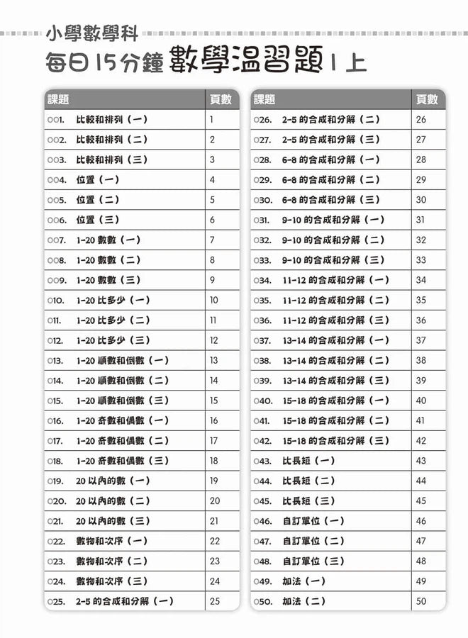 每日15分鐘數學温習題 (新課程版) - 每冊100 個鞏固練習-補充練習: 數學科 Math-買書書 BuyBookBook