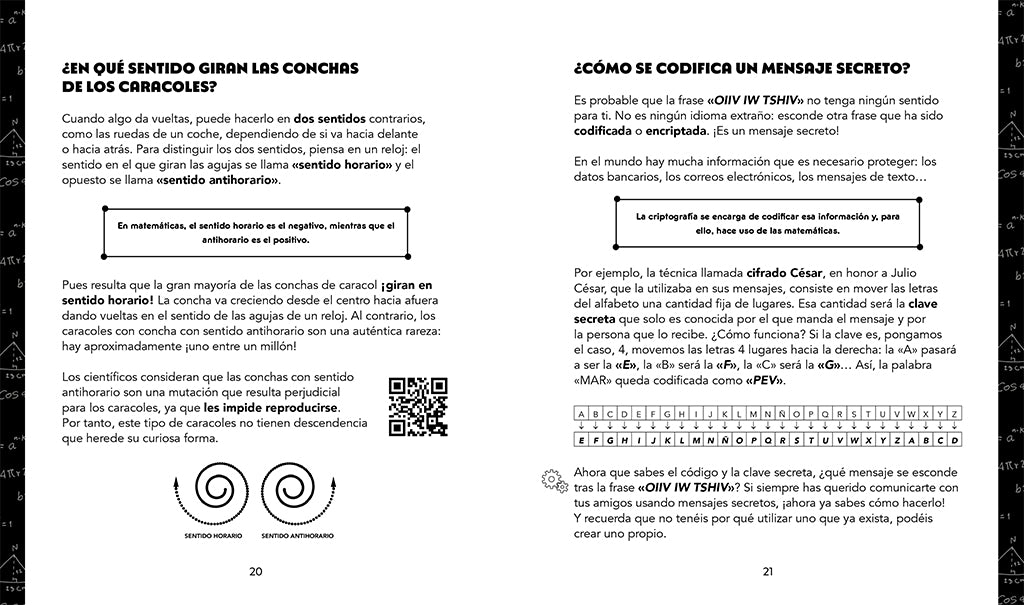 Matem1nuto. Grandes enigmas de las matemáticas: 101 preguntas (y respuestas) sobre el mundo que nos rodea / MathM1nute. Great Math Mysteries interior 2 (ISBN 9788427248311) [onix:74764040ab34e76d05061b9d21b48f00]