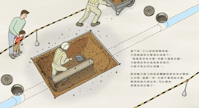 【SDGs主題繪本】自來水從哪裡來？（水管構造大公開，完整呈現水資源永續發展的知識繪本）