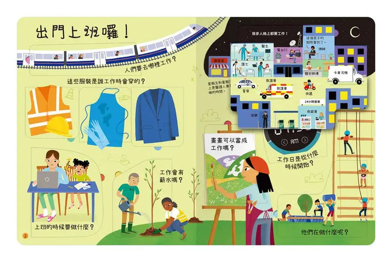 想問什麼翻翻書：關於工作你想知道什麼？-Children’s / Teenage: Personal and social topics-買書書 BuyBookBook