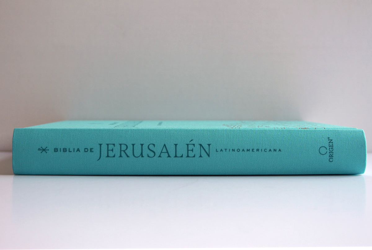 Biblia Católica Biblia de Jerusalén Latinoamericana, tapa dura, tela azul turquesa, edición de regalo / Spanish Jerusalem Bible, Latin American Edition, HC interior 2 (ISBN 9798890984241) [onix:7753e19dcfea33f3636b09af9bb1b9d2]