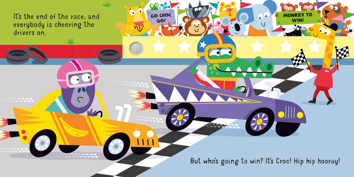 Let's go in a Racing Car! interior 1 (ISBN 9781835403464) [onix-asset:554d102d2746c8f395bbf6b129b256787f70a80b0fefbfd29f555eb6544355cb]