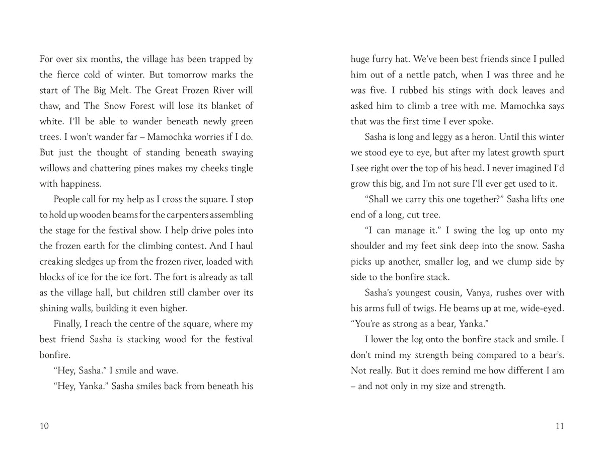 The Girl who Speaks Bear interior 1 (ISBN 9781474940672) [onix-asset:957a504b8a09ccb16e8faffb45a3984bed798da604d9579444d304b472121a92]