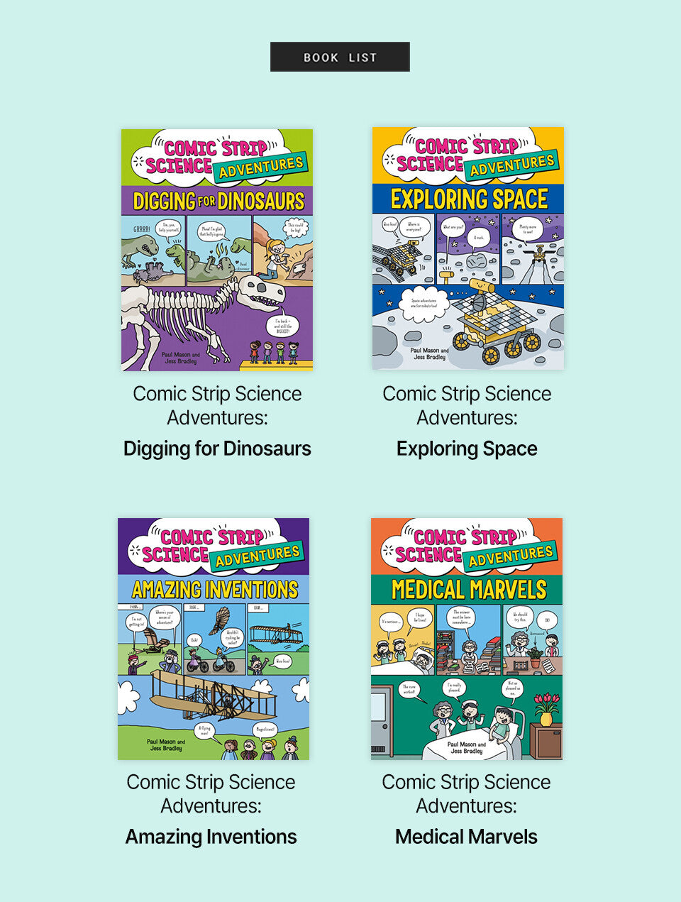 Comic Strip Science Adventures Boxed Set (4 Books)-Children's / teenage educational-買書書 BuyBookBook