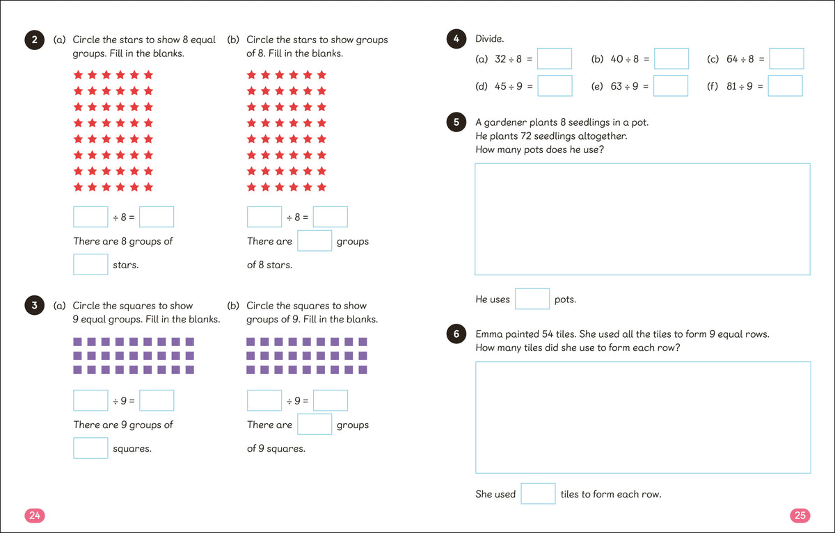 Math - No Problem! Multiplication and Division, Grade 3 Ages 8-9 interior 2 (ISBN 9780744051940) [onix-asset:28d1f88c32d6a7e0749e45e06c307515443c1292b88fd300ab0465d35746f24b]
