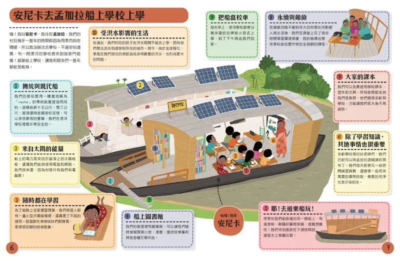 跟著世界各地的孩子一起去上學