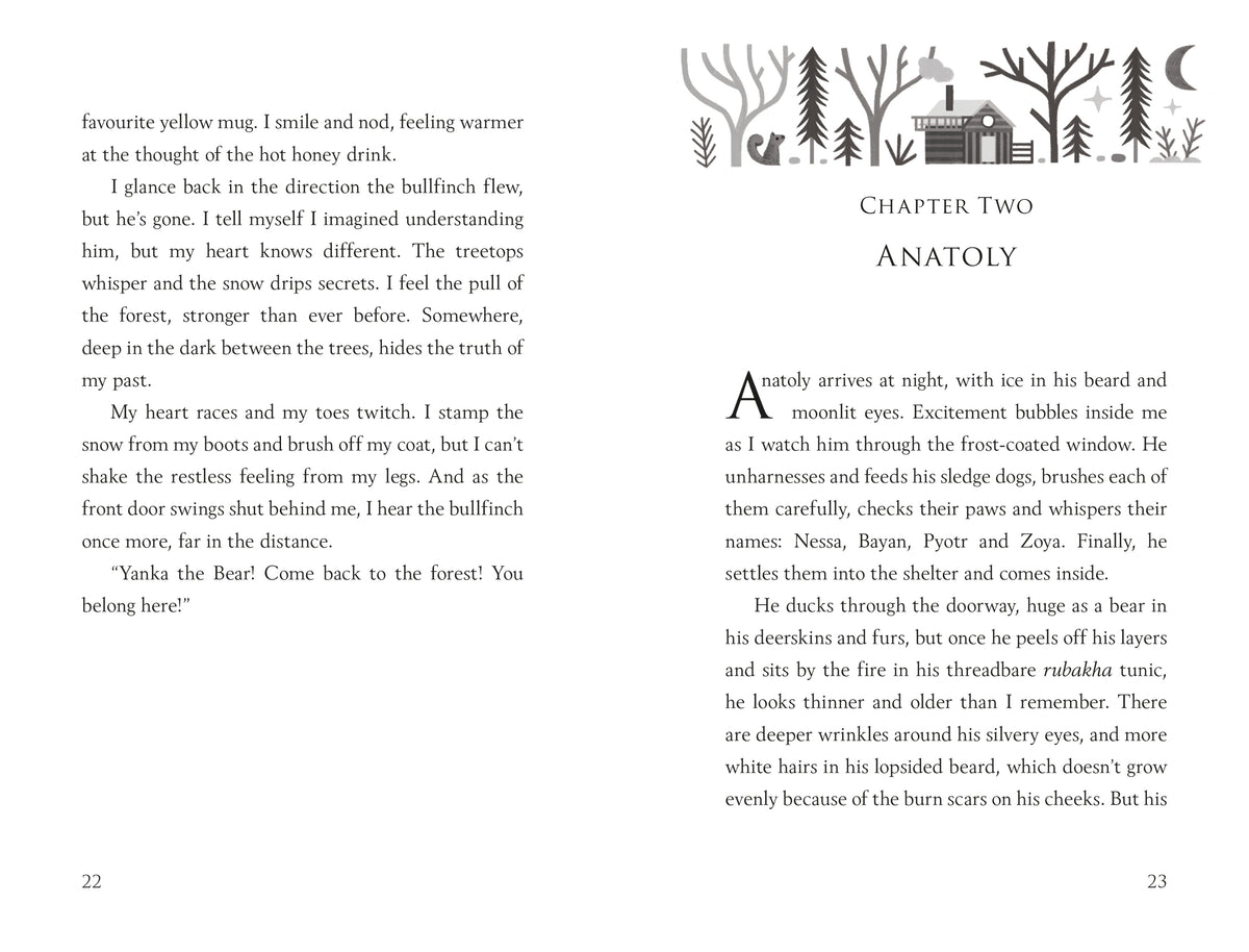 The Girl who Speaks Bear interior 1 (ISBN 9781474940672) [onix-asset:cd98254e2473263d6e46cba6d88f89deaa5bbc17ddcb89631d52c9b550b73a4b]