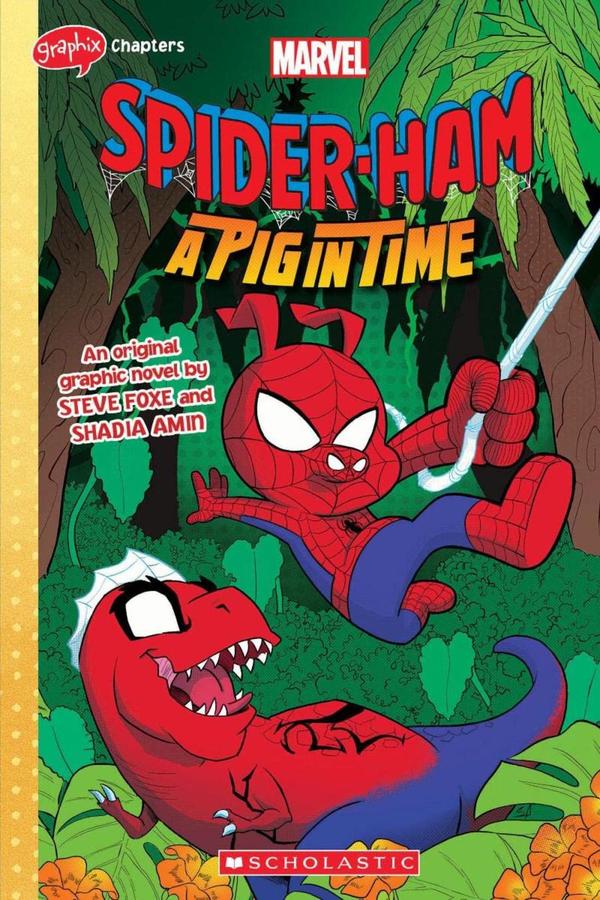 SPIDER-HAM #3 (GRAPHIX CHAPTERS) A Pig in Time-Children’s / Teenage general interest: Cartoons and comic strips-買書書 BuyBookBook