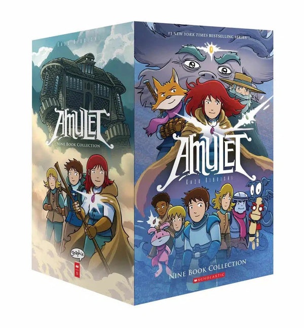 Amulet Box set 1-9 Graphix-Children’s / Teenage fiction: Action and adventure stories-買書書 BuyBookBook