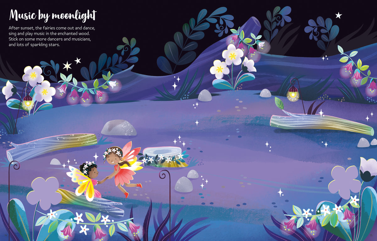 First Sticker Book Sparkly Fairies interior 1 (ISBN 9781805077374) [onix-asset:299d7d3ce96ada8245383414b17cd2c24262a2296a161a8fce491055a49e463f]