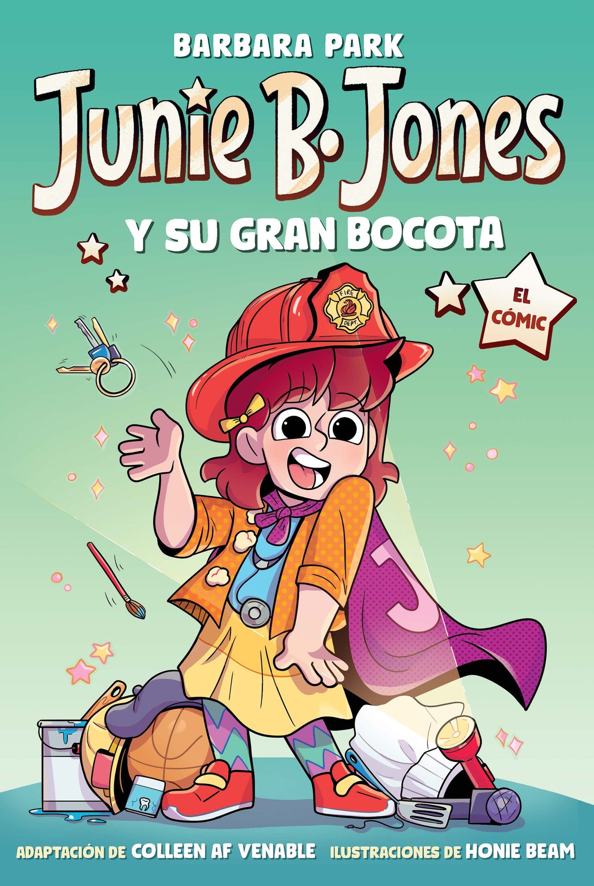 Junie B. Jones y su gran bocota. El cómic / Junie B. Jones and Her Big Fat Mouth: The Graphic Novel cover (ISBN 9798890988805) [onix:dcdfe3115b5222dd503a2d6c7a4defa6]