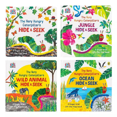 The Very Hungry Caterpillar: Hide & Seek Collection (4 Book) (Eric Carle)-Children’s Early years / early learning concepts-買書書 BuyBookBook