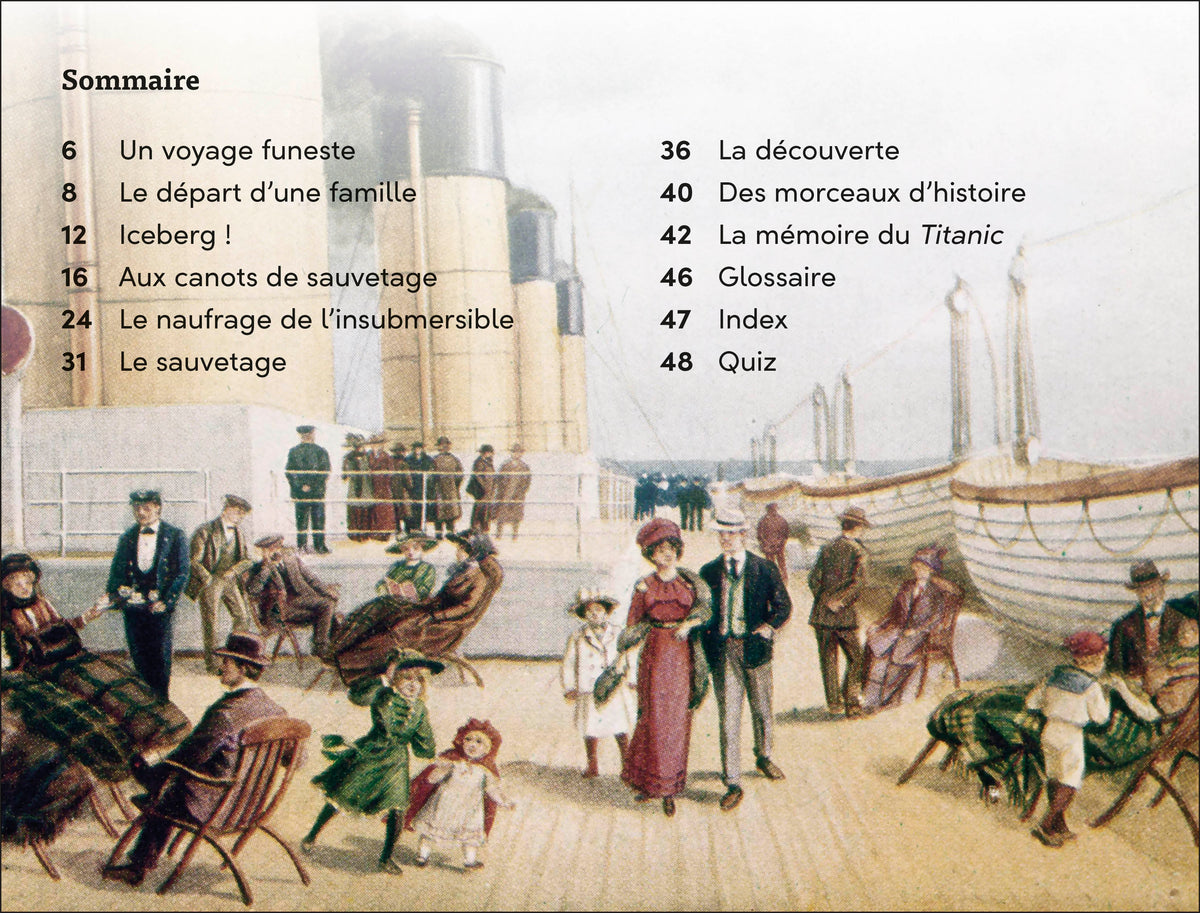 DK Super Readers Level 3 French Translation Titanic - Le Titanic interior 1 (ISBN 9780593968239)