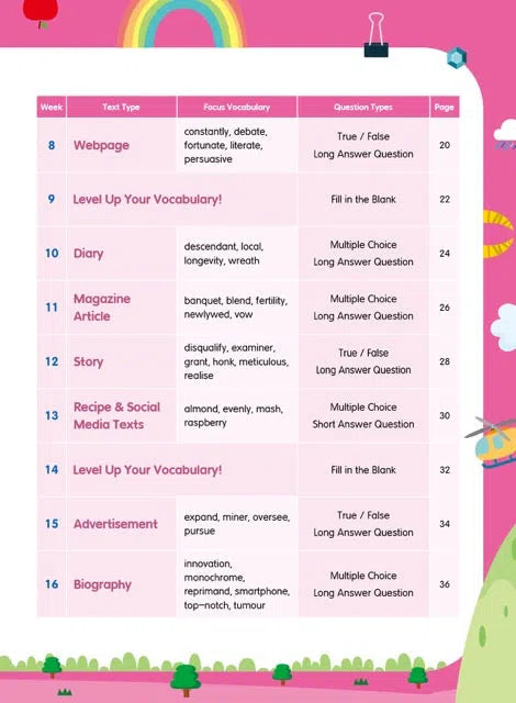 26週小學系列- 英文科閱讀理解 + 模擬試卷 (每冊26個英文文法練習，3份模擬試卷)-補充練習: 英文科 English-買書書 BuyBookBook