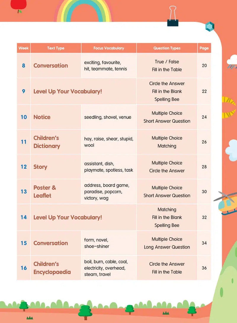 26週小學系列- 英文科閱讀理解 + 模擬試卷 (每冊26個英文文法練習，3份模擬試卷)-補充練習: 英文科 English-買書書 BuyBookBook