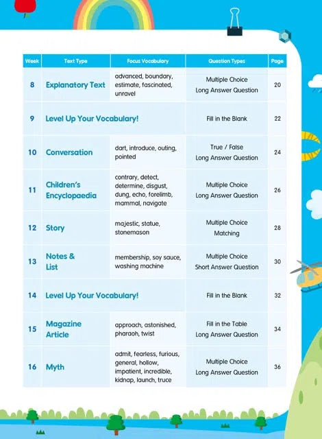 26週小學系列- 英文科閱讀理解 + 模擬試卷 (每冊26個英文文法練習，3份模擬試卷)-補充練習: 英文科 English-買書書 BuyBookBook