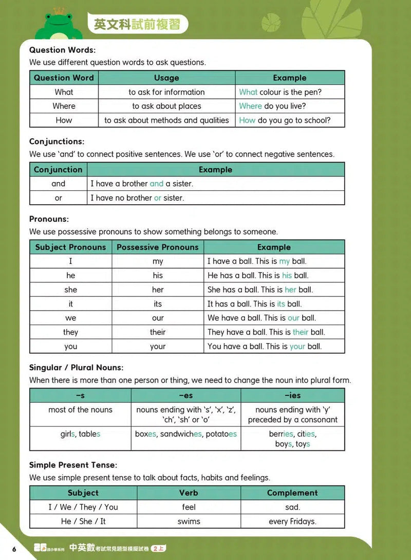 26週小學系列 - 中英數常考試常見題型模擬試卷-補充練習: 綜合練習 Integrated Exercise-買書書 BuyBookBook