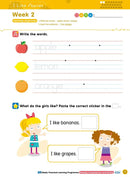 26週學前教育系列 - 幼兒英語 - 閱讀理解及寫作 (英式英語QR Code)-補充練習: 英文科 English-買書書 BuyBookBook