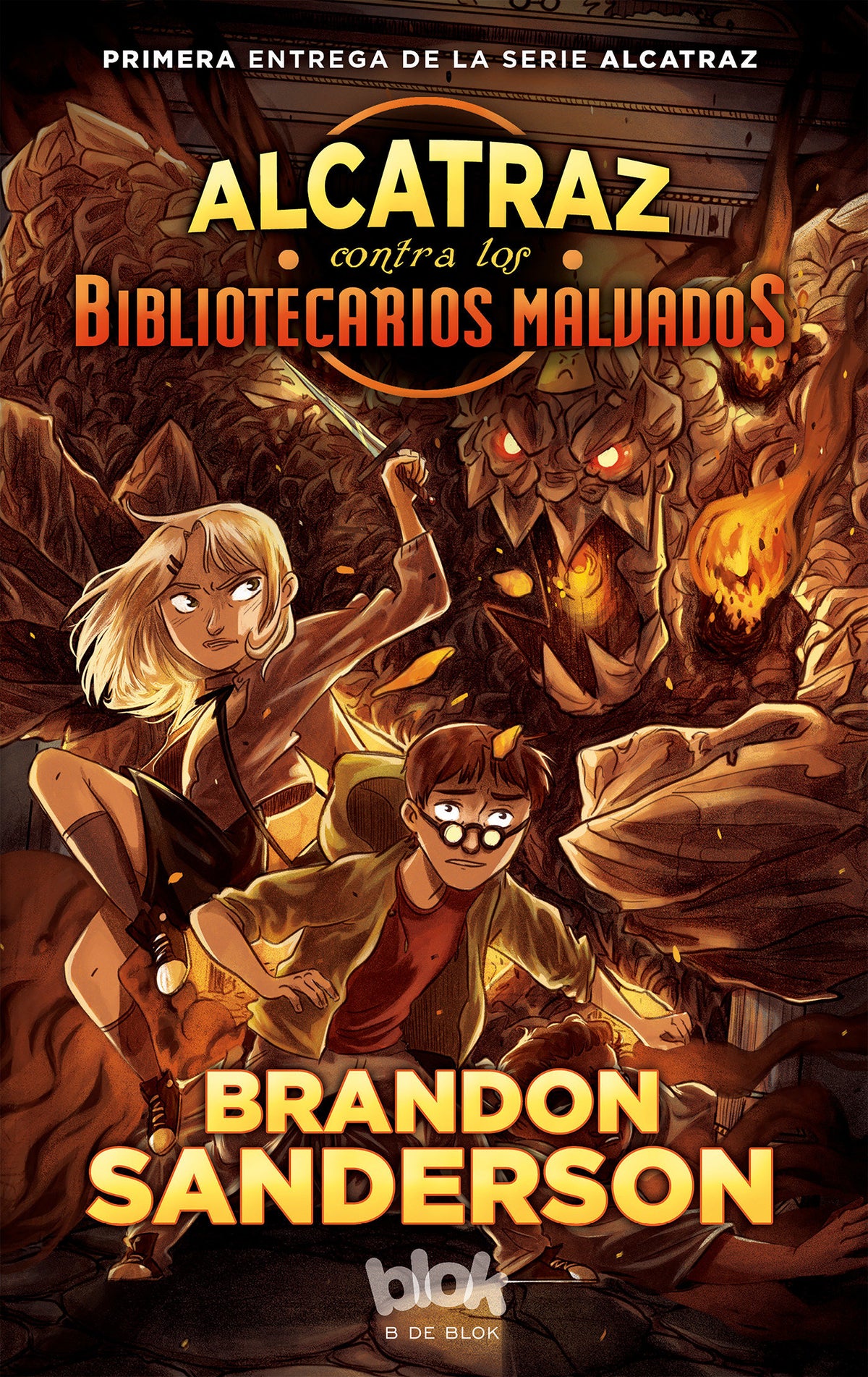 Alcatraz contra los bibliotecarios / Alcatraz vs. the Evil Librarians cover (ISBN 9788416712083) [onix:508f3b59ab959016b2d607e414ae0d3f]
