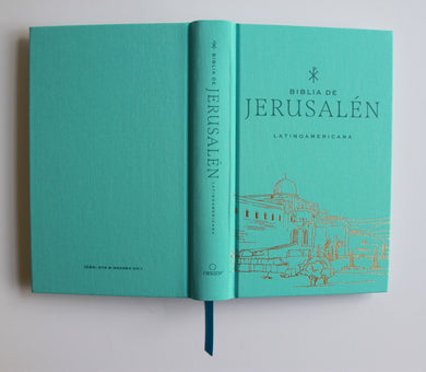 Biblia Católica Biblia de Jerusalén Latinoamericana, tapa dura, tela azul turquesa, edición de regalo / Spanish Jerusalem Bible, Latin American Edition, HC interior 11 (ISBN 9798890984241) [onix:e65f3b35c08135b30ef6a0fe7a72ea6a]