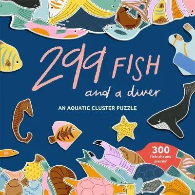 299 Fish (And a Diver) - An Aquatic Cluster Puzzle-Activity: 益智解謎 Puzzle & Quiz-買書書 BuyBookBook