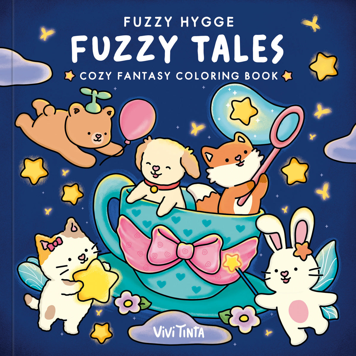 Fuzzy Hygge: Fuzzy Tales Coloring Book cover (ISBN 9798217037582) [onix:c879cce00ba56905a9d0d57ee0bf1cf8]