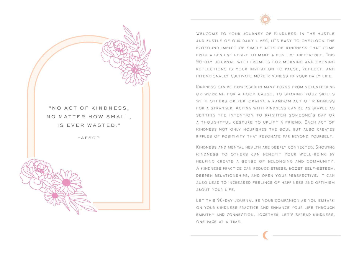 Kindness: A Day and Night Reflection Journal (90 Days) interior 2 (ISBN 9798886638110) [onix-asset:edaa6386c47806b3feb15f3b0fe0ee518f32f19c45b93e278975fa71fe6afb97]