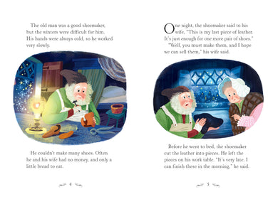 The Elves and the Shoemaker interior 1 (ISBN 9781474947862) [onix-asset:ce9d4c35760ad1c9752563a870305dffc736126c3f308dea6ed1c723103941dd]