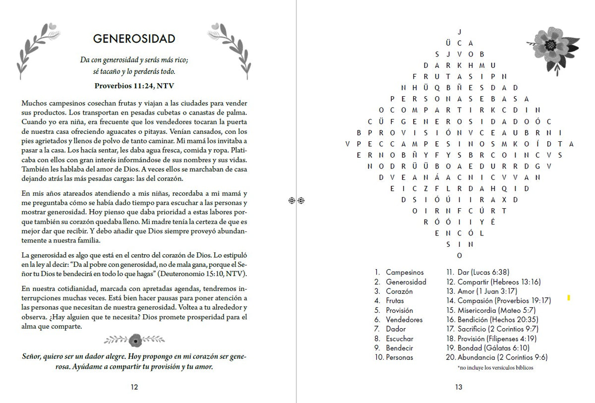 100 devocionales para mujeres. Con sopa de letras (letra grande) / One Hundred Devotionals for Women with Word Search interior 2 (ISBN 9798890983404) [onix:646bb7d9d154dba53ff2219d1bf887b0]