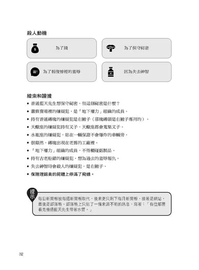 每天破一起謀殺案（2）： 100道懸案等你破解，車上床上廁上最佳娛樂，觀察力、推理與歸納能力大增，犀利的你永遠直指真相。