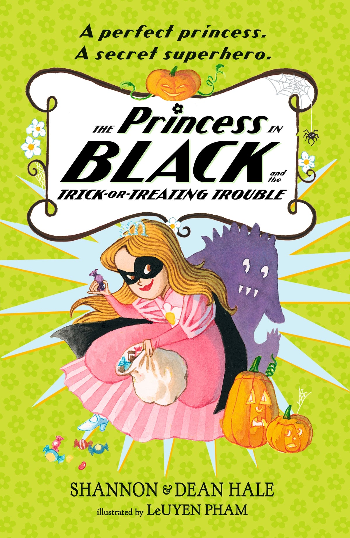 The Princess in Black and the Trick-or-Treating Trouble cover (ISBN 9781529530704) [onix-asset:58d12bb580b1313980040ef551a5945e3fe321546d582e83fb903b2cbfe710e7]