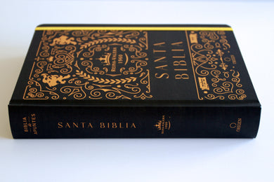 Biblia de apuntes RVR 1960 TD, Negro y oro (Edición cantos pintados) / Spanish Journaling Bible RVR 1960 HC Black and Gold interior 11 (ISBN 9798890982230) [onix:fe91bed9cad808b36a25f01baa4736c4]