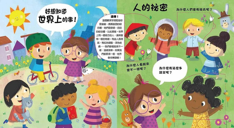 好想知道世界上的事 (紙板書．翻翻書)-非故事: 學前基礎 Preschool Basics-買書書 BuyBookBook