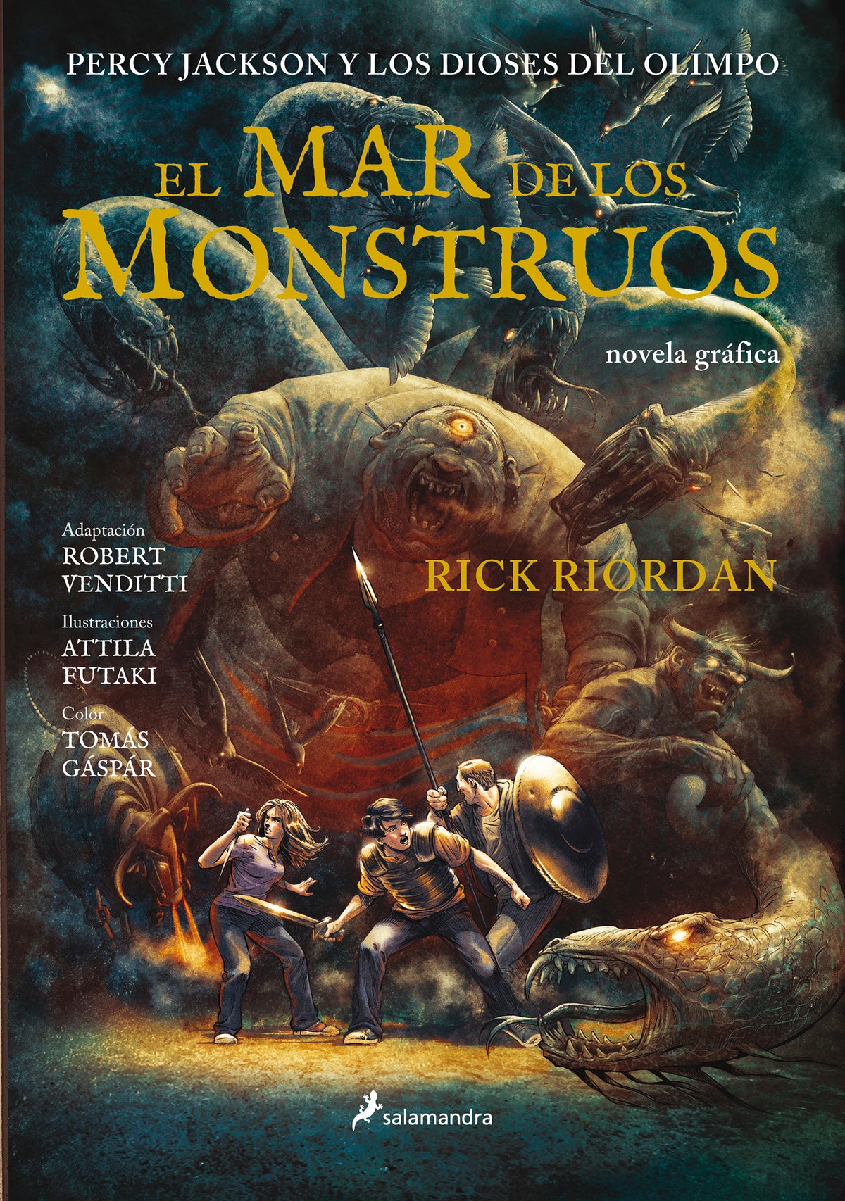 El mar de los monstruos. Novela gráfica / The Sea of Monsters: The Graphic Novel cover (ISBN 9788498387193) [onix:cdb850331739fe6b171ad3597eb78729]