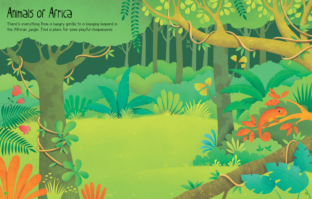 First Sticker Book Jungle interior 1 (ISBN 9781409582380) [onix-asset:e5a9bdb04bd41c313907a4f344673d54d58ae2dc776f45337ed0bf0ca65f93a0]