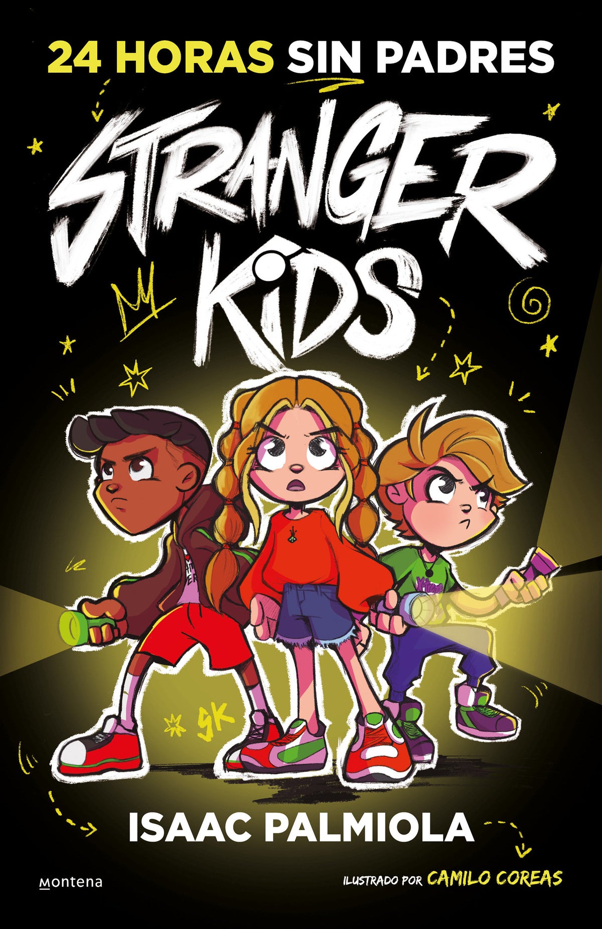 24 horas sin padres / 24 Hours without Parents. Stranger Kids cover (ISBN 9788419357809) [onix:c13e8aa36555493d2ffede821fa57f0f]