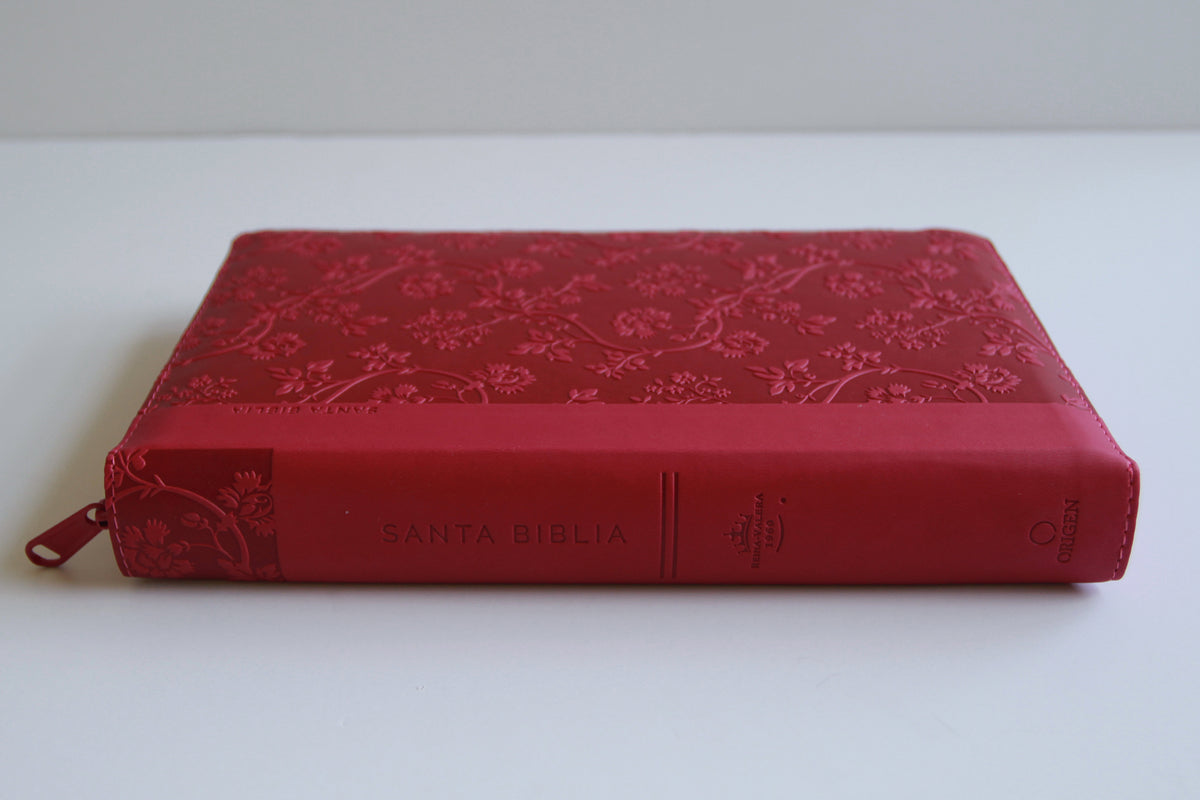 Biblia RVR 1960 letra gigante, tamaño manual, símil piel rosada, cremallera, índice / Spanish Bible RVR 1960 Giant Print, handy Size, Pink Leathersoft interior 1 (ISBN 9798890985088) [onix:dc06837dc185cdc3a42b14a1a7bd369e]