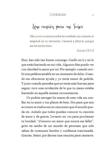 Oraciones de un minuto para mujeres. Símil piel rosada / One Minute Prayers for Women. Leathersoft Pink interior 4 (ISBN 9798890986481) [onix:be8b67897f343324b743de5fc0a46ae9]