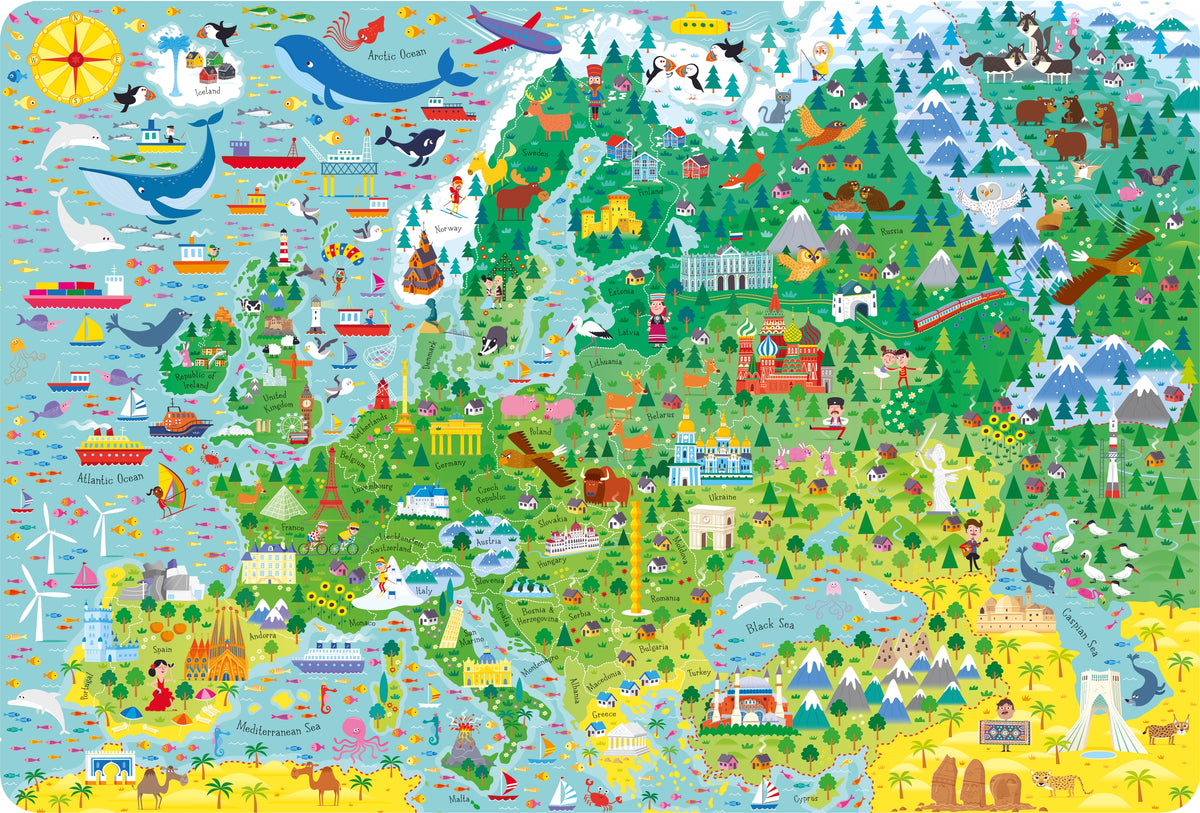 Usborne Atlas and Jigsaw Europe interior 1 (ISBN 9781474948067) [onix-asset:143b32f025e0f11d1a14312f5cdc6553559bd23e32b34fb843317021bb633ce1]