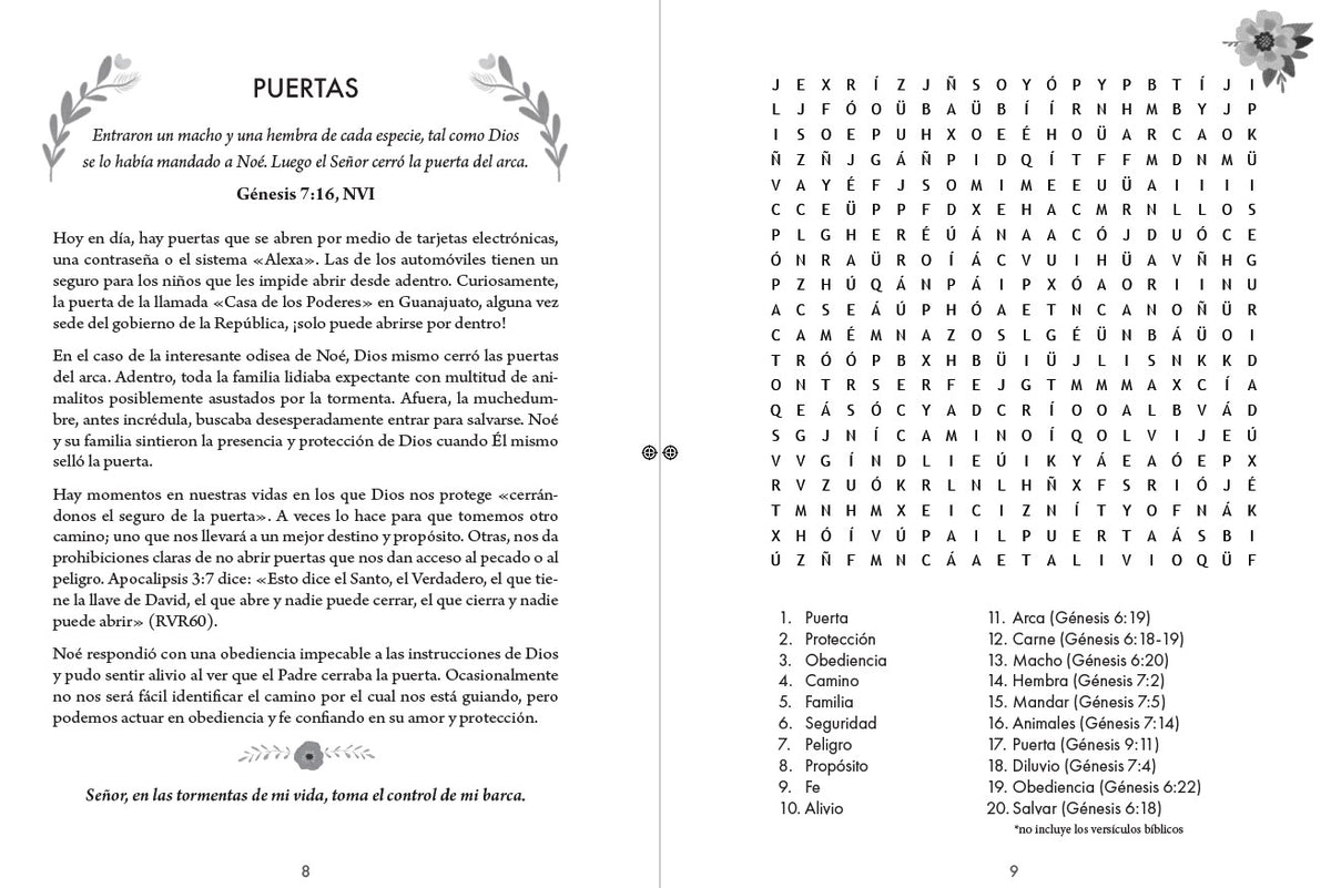 100 devocionales del Antiguo Testamento para mujeres con sopa de letras / 100 Devotionals from the Old Testament for Women with Word Searches interior 1 (ISBN 9798890985064) [onix:6c13caa1fb9b0aa722db7690f92a097b]