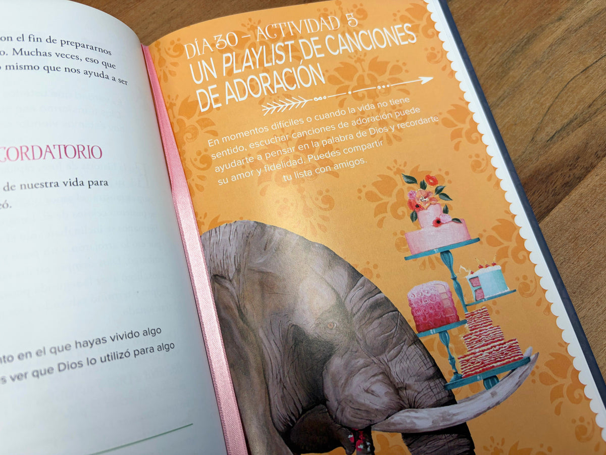 Una fe valiente: 100 devocionales para niñas / Fearless Faith: 100 Devotions for Girls interior 5 (ISBN 9798890982414) [onix:0f196c31c0bf57389eab13b026118c7c]