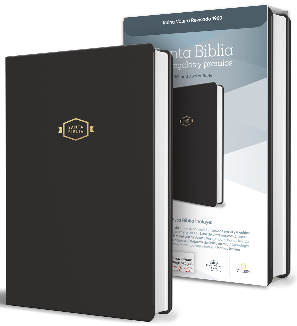 Biblia RVR 1960 para regalos y premios, negro / Spanish Bible RVR 1960 Gift and Award Bible Black cover (ISBN 9798890985040) [onix:203d00c9d87eccde2299ffe652abbfdf]
