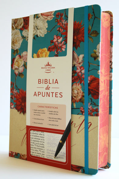 Biblia de Apuntes RVR 1960 Tapa dura, Azul celeste con flores (Edición cantos pintados) / Spanish Journaling Bible RVR 1960 Hardcover Light Blue with Flowers cover (ISBN 9798890982278) [onix:4f3bba521066293c0d07f68b46b90f1a]